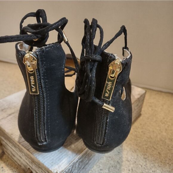 👍 Unisa New Black Flats Size 10 A14 - Picture 4 of 5